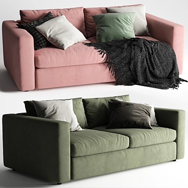 Stylish and Comfortable Ikea Vimle Sofa 3D model image 1 