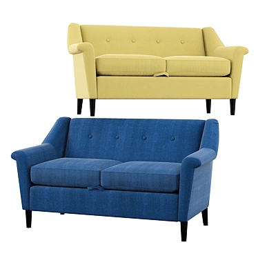 Elegant Emily Modern Loveseat 3D model image 1 