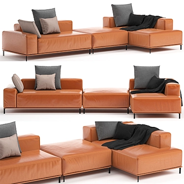 Buenavista Modern Sofa Set 3D model image 1 