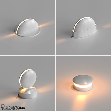 Illuminate your space with LED Wall Lamps 3D model image 1 