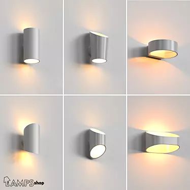 Illuminate Your Space with LED Wall Lamps 3D model image 1 