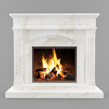 Classic Fireplace: Timeless Elegance 3D model image 1 