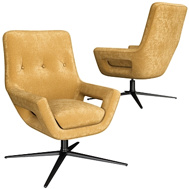 Modern Swivel Chair Flavio 3D model image 1 