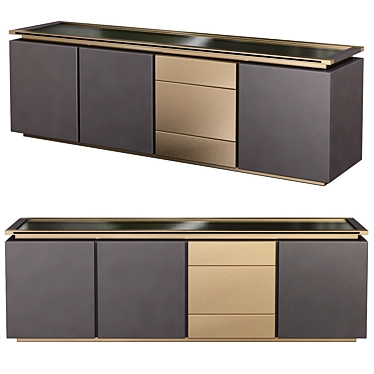 Sleek Elegance: Modern Minotti Sideboard 3D model image 1 