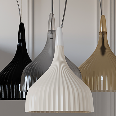 Kartell E' Pendant: Stylish Ceiling Light 3D model image 1 