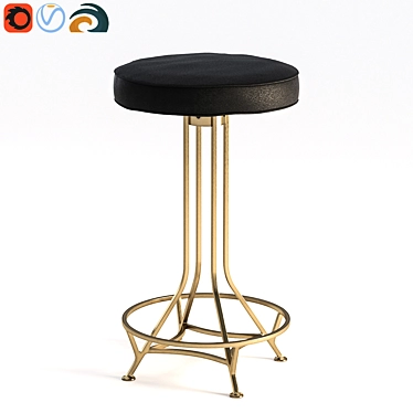 Livi Counter Stool: Sleek and Stylish Seating 3D model image 1 