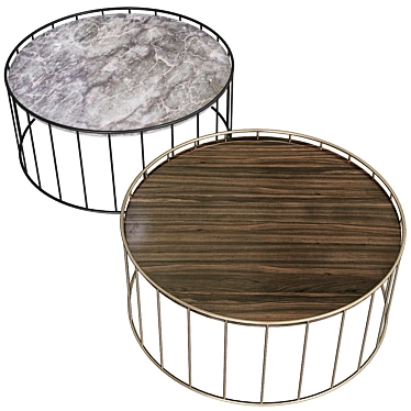 Sleek Minotti Coffee Tables 3D model image 1 