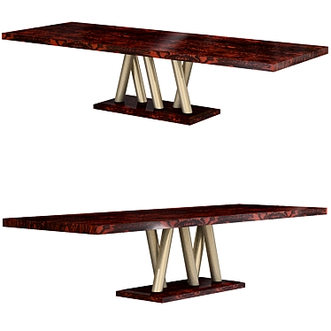 Elegant Plinto Dining Table 3D model image 1 