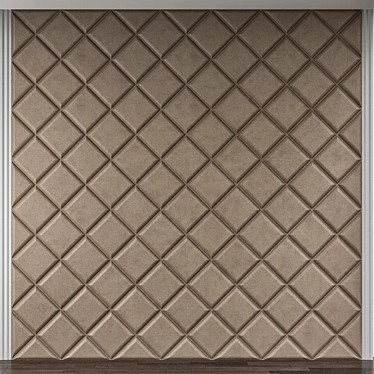 Modern 3D Wall Panel 3D model image 1 