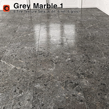 Gray Marble Tiles for Stunning Interior Designs 3D model image 1 