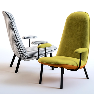 Elegant Arflex Leafo Chair 3D model image 1 