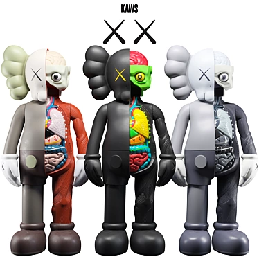 KAWS Flayed Companion Sculpture 3D model image 1 