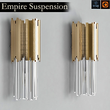 Empire Suspension Bra Light Fixture 3D model image 1 