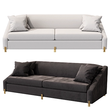 Elegant Eichholtz Candice Sofa 3D model image 1 