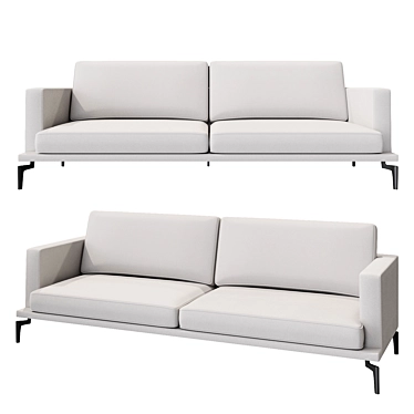 Elegance and Luxury: Eichholtz Sofa Avenue 3D model image 1 