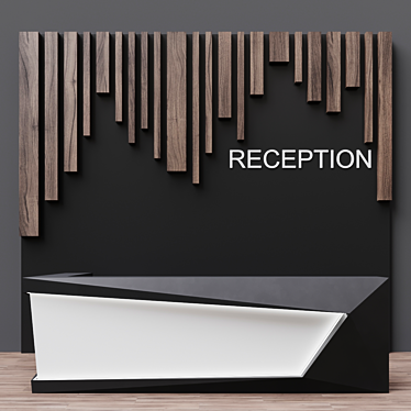 Elegance Reception Desk 3D model image 1 
