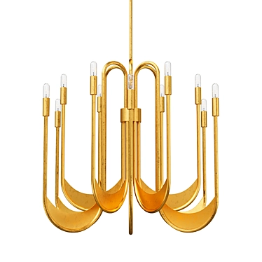 Gilded Arabian Nights Chandelier 3D model image 1 