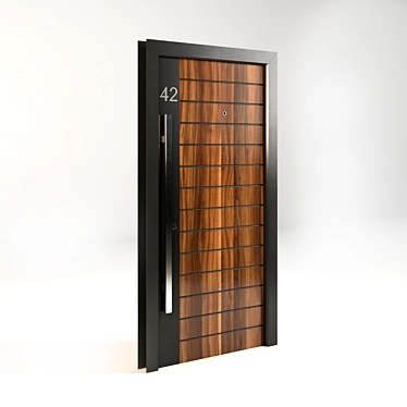 Modern Enchanting Entrance Door 3D model image 1 