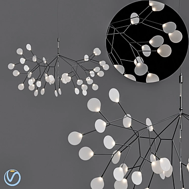 Heracleum II Pendant Light: Awe-Inspiring Illumination 3D model image 1 