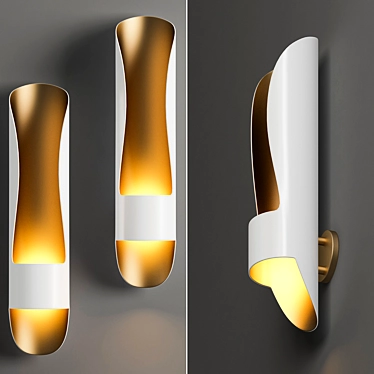 Modern PVC Wall Lamp 3D model image 1 