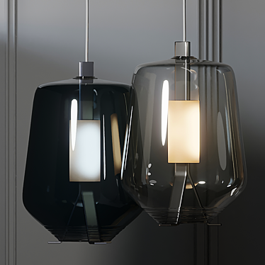 Sleek Gauzak Pendant Lamp 3D model image 1 