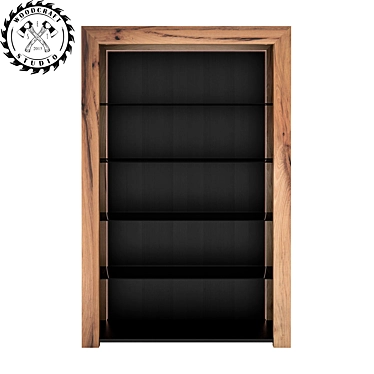 Marshall Bookcase: Modern Woodcraft Elegance 3D model image 1 