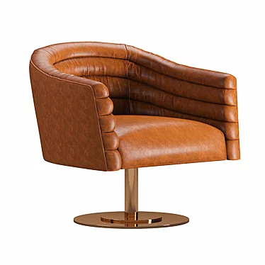 Luxury Leather Armchair | High-Quality 3D Model 3D model image 1 