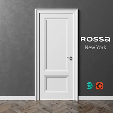 Rossa NY RD1001: Customizable Interior Doors 3D model image 1 