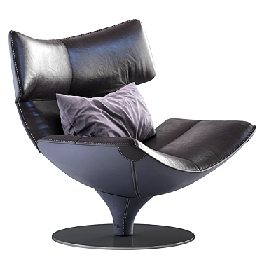 Sleek Harley Armchair 3D model image 1 