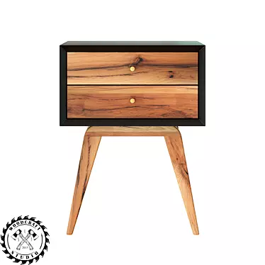 Dastin Bedside Table - Quality Woodcraft 3D model image 1 