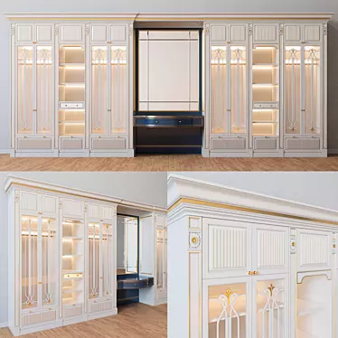 Timeless Elegance Wardrobe 3D model image 1 