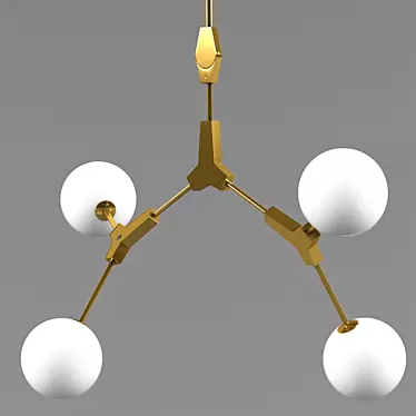 Cosmic Cluster Chandelier 3D model image 1 