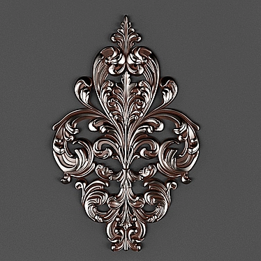 Elegant Medallion Pendant 3D model image 1 