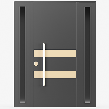 Bauxt SUPERIOR Triple Leaf Glazed Door 3D model image 1 