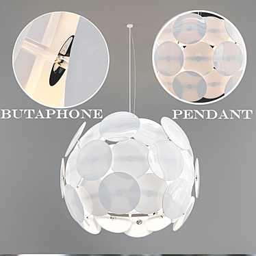 Modern Butaphone Pendant Chandelier 3D model image 1 