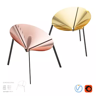 De Castelli Acapulco Chair: Elegant & Detailed Design 3D model image 1 