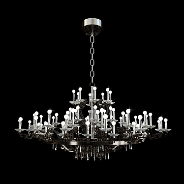 Elegant Morgana EX15 Chandelier 3D model image 1 