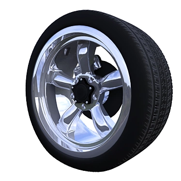 Deformed Lower Part Tire 3D model image 1 