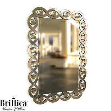 Italian Style Mirror - Brillica BL700/1100-R05 3D model image 1 