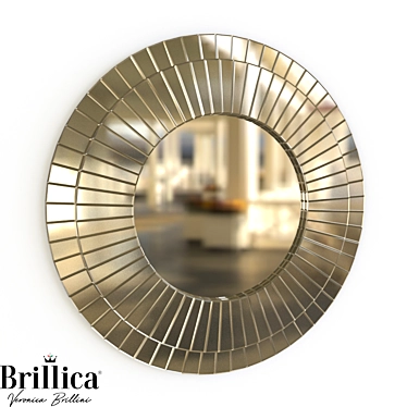Title: Elegant Italian Mirror by Brillica - BL910/910-C22 3D model image 1 