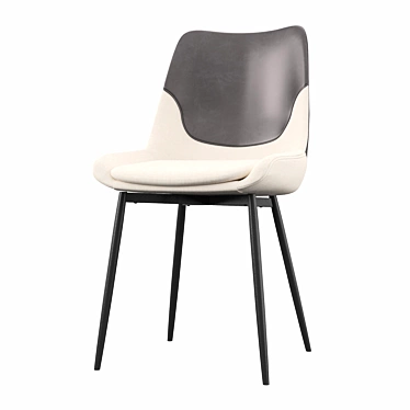 Elegant Hellam Dining Chair 3D model image 1 