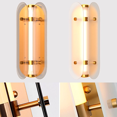 Modern LED Wall Sconce 3D model image 1 