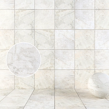 Fossil Cream Wall Tiles 3D model image 1 