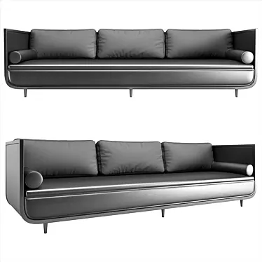 Elegant Virgo Sofa - 300x91x86 cm 3D model image 1 