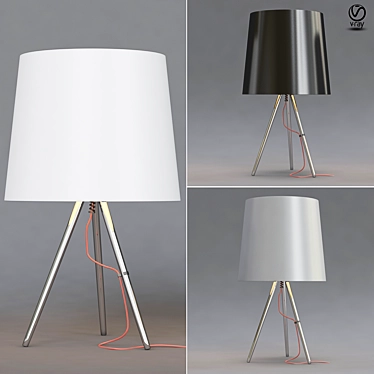 Sleek Illumination: Eva Indirect Lamp 3D model image 1 