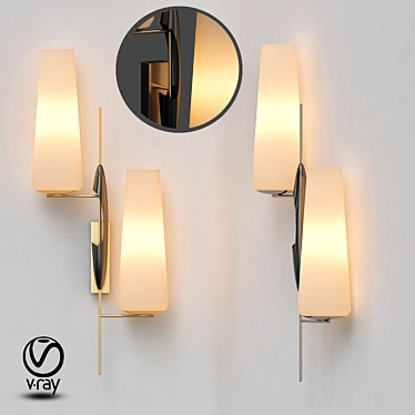 Italian Elegance: Vintage Sconce 3D model image 1 