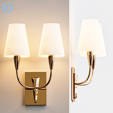 Modern Lambert Wall Sconces 3D model image 1 