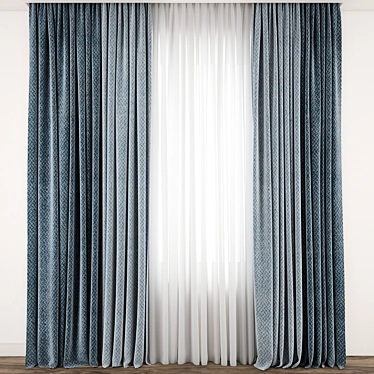 Elegant Curtain Model Kit 3D model image 1 