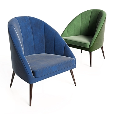 Elegant Mia Lounge Chair 3D model image 1 