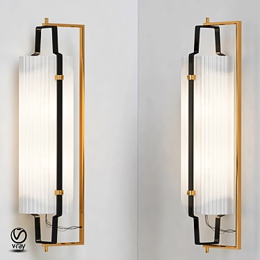 Italian Elegance Permeates Sconce 3D model image 1 